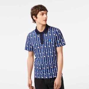 Lacoste Movement Two-Tone Printed Valkoinen Sininen | WPG-035297
