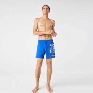 Lacoste Nautical Print Swim Sininen Valkoinen | HFE-712389