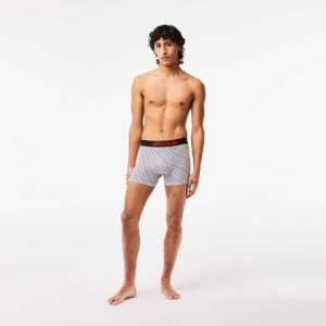 Lacoste Netflix Jersey Boxers Valkoinen Mustat | KDF-450237
