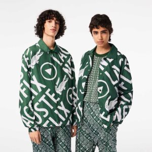 Lacoste Netflix Printed Polo Vihreä Valkoinen | WSN-453286