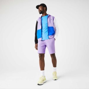 Lacoste Organic Brushed Puuvilla Fleece Violetit | IWA-059724