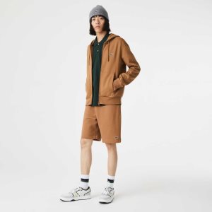 Lacoste Organic Brushed Puuvilla Fleece Ruskea | WGX-605728