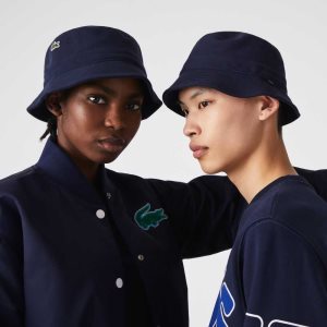 Lacoste Organic Puuvilla Bucket Laivastonsininen Sininen | HQG-216904