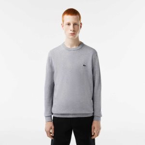 Lacoste Organic Puuvilla Crew Neck Harmaat | DNY-321076