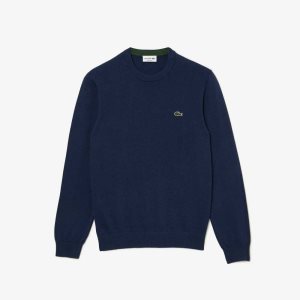 Lacoste Organic Puuvilla Crew Neck Sininen | GKL-260359