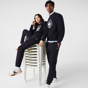 Lacoste Organic Puuvilla Fleece Jogging Laivastonsininen Sininen | VAD-741862