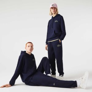 Lacoste Organic Puuvilla Fleece Trackpants Laivastonsininen Sininen | BXU-941285