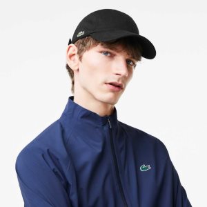 Lacoste Organic Puuvilla Twill Mustat | NBG-258901