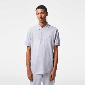 Lacoste Original L.12.12 Heathered Petit Pique Puuvilla Harmaat | DHL-062491