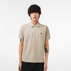 Lacoste Original L.12.12 Heathered Petit Pique Puuvilla Beige | OST-549138