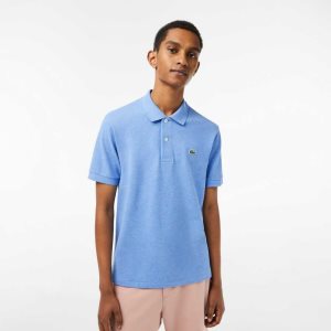 Lacoste Original L.12.12 Heathered Petit Pique Puuvilla Sininen | YEM-105692