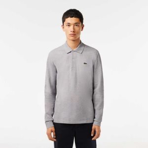 Lacoste Original L.12.12 Long Sleeve Heathered Puuvilla Harmaat | ZRE-246015