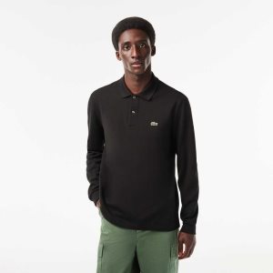 Lacoste Original L.12.12 Long Sleeve Puuvilla Mustat | AUP-807952