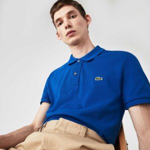 Lacoste Original L.12.12 Slim Fit Petit Pique Puuvilla Sininen | DSN-947061