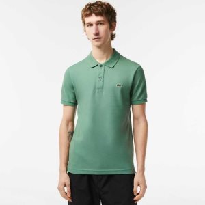 Lacoste Original L.12.12 Slim Fit Petit Pique Puuvilla Khaki Vihreä | EUO-752961