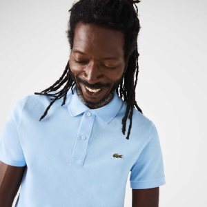 Lacoste Original L.12.12 Slim Fit Petit Pique Puuvilla Sininen | JBH-837612