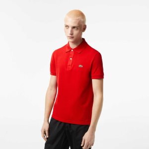 Lacoste Original L.12.12 Slim Fit Petit Pique Puuvilla Punainen | JTC-713980