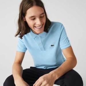 Lacoste Original L.12.12 Slim Fit Petit Pique Puuvilla Vaaleansininen | MYT-609135