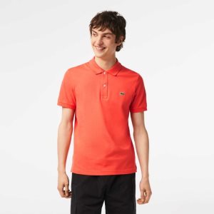Lacoste Original L.12.12 Slim Fit Petit Pique Puuvilla Oranssi | NDR-234901
