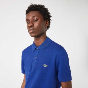 Lacoste Original L.12.12 Slim Fit Petit Pique Puuvilla Sininen | PTD-327506