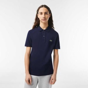 Lacoste Original L.12.12 Slim Fit Petit Pique Puuvilla Laivastonsininen Sininen | RIX-137086