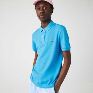 Lacoste Original L.12.12 Slim Fit Petit Pique Puuvilla Turkoosi | XHS-138025
