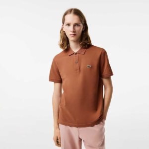 Lacoste Original L.12.12 Slim Fit Petit Pique Puuvilla Vaaleanruskea | XRN-623758