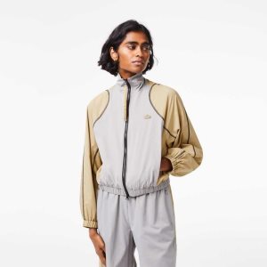 Lacoste Oversized Two-Tone Harmaat Beige | NUX-390418