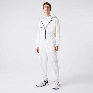 Lacoste Patchwork Vesi-Repellent Valkoinen | ACY-215096