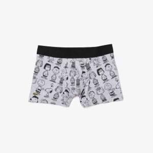 Lacoste Peanuts Long Organic Puuvilla Bokserin Briefs Harmaat | LDC-694850