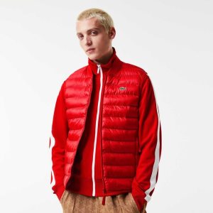 Lacoste Pehmustettu Vesi-Repellent Vest Punainen | DRS-526789