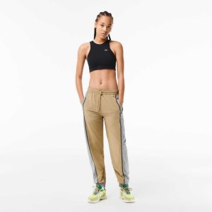 Lacoste Perforated Effect Track Beige Harmaat | VNF-891275