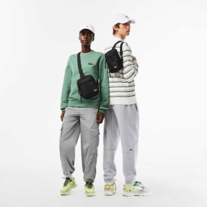 Lacoste Phone Pocket Mustat | VAY-291856