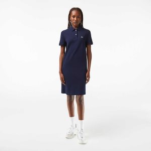 Lacoste Pique Knit Polo Laivastonsininen Sininen | DZE-436021