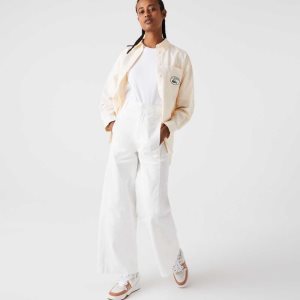 Lacoste Puuvilla Gabardine Valkoinen | JPE-970415