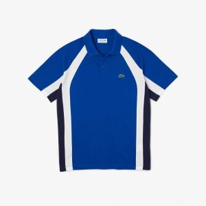 Lacoste Puuvilla Mini-Pique Colorblock Sininen Laivastonsininen Sininen Valkoinen | ELW-672198