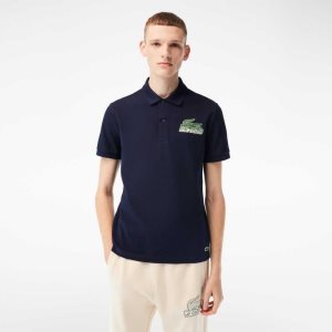 Lacoste Puuvilla Mini-Pique Laivastonsininen Sininen | RNV-269810