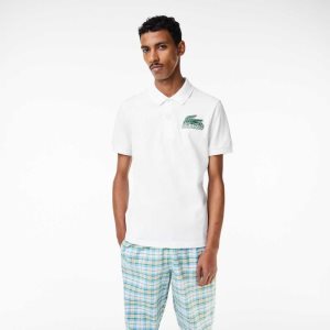Lacoste Puuvilla Mini-Pique Valkoinen | OAC-802936