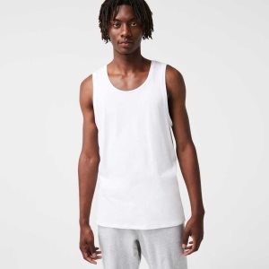 Lacoste Puuvilla Tank Top 3-Pack Valkoinen | LQE-972685