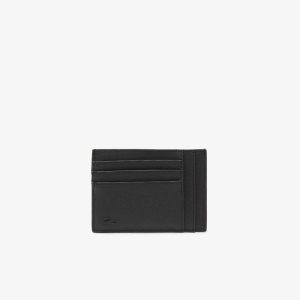 Lacoste RFID Protect 6 Slot Card Holder Mustat | DGY-915382