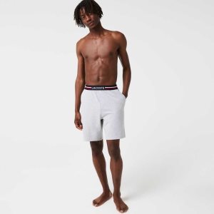 Lacoste Raidallinen-Vyötärö Long Bokserin Briefs Harmaat | MPY-958724