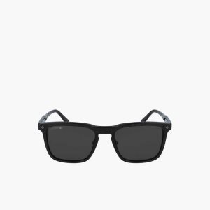 Lacoste Rectangle Acetate Paris Polo Mustat | AET-962530