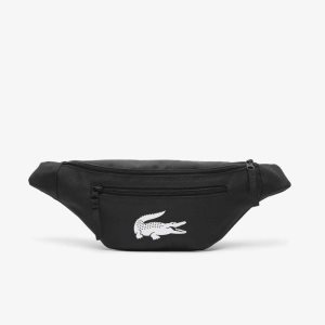 Lacoste Recycled Fiber Belt Mustat | RNG-263985