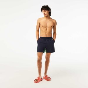Lacoste Recycled Polyamide Colorblock Laivastonsininen Sininen Vihreä Valkoinen | ZGI-430158
