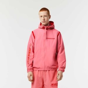 Lacoste Recycled Polyamide Lyhyt Track Pinkki | EQJ-529473