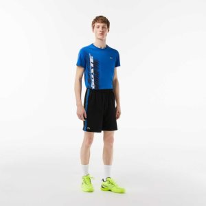 Lacoste Recycled Polyester Tennis Mustat Sininen Keltainen | HUJ-934751