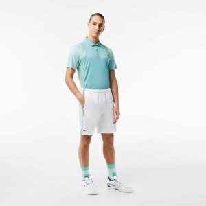 Lacoste Recycled Polyester Tennis Valkoinen Vihreä Keltainen | UYI-095417
