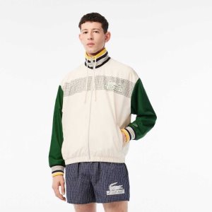 Lacoste Recycled Polyester Track Valkoinen Vihreä | KTD-537246