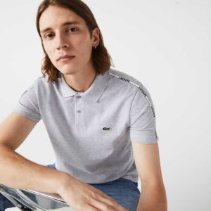 Lacoste Regular Fit Branded Bands Stretch Puuvilla Harmaat | QVS-982054