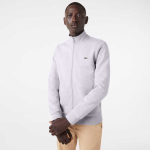 Lacoste Regular Fit Brushed Fleece Zippered Harmaat | HNL-801249